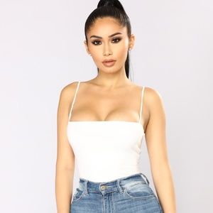 Fashion Nova Don't Be So Square Bodysuit NWT